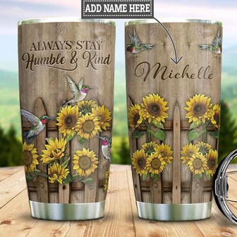 Hummingbird Faith Personalized Stainless Steel Tumbler 20Oz - Thegiftio UK
