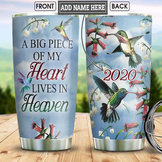 Hummingbird Heaven Personalized Stainless Steel Tumbler 20Oz - Thegiftio UK