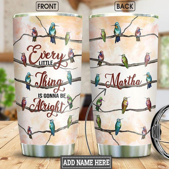Hummingbird Personalized Stainless Steel Tumbler 20Oz - Thegiftio UK