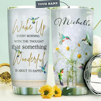 Hummingbird Personalized Stainless Steel Tumbler 20Oz - Thegiftio UK