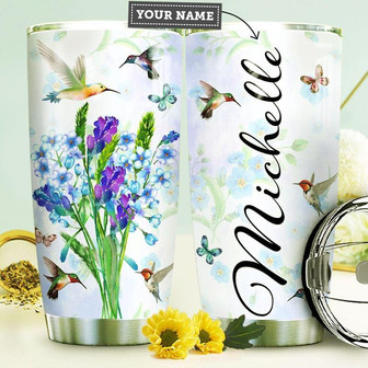 Hummingbird Personalized Stainless Steel Tumbler 20Oz - Thegiftio UK