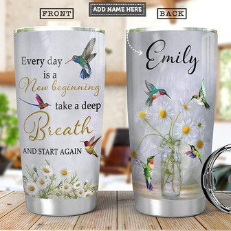 Hummingbird Personalized Stainless Steel Tumbler 20Oz - Thegiftio UK