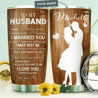 Husband Personalized Stainless Steel Tumbler 20Oz - Thegiftio UK