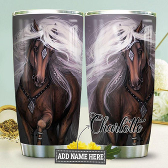Icelandic Horse Personalized Stainless Steel Tumbler 20Oz - Thegiftio UK