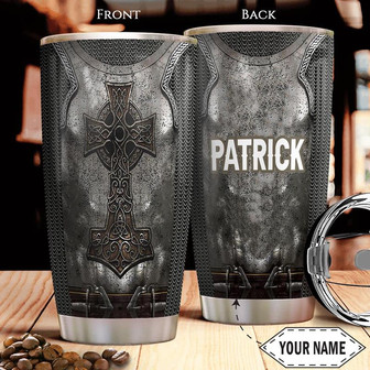 Irish Armor Personalized Stainless Steel Tumbler 20Oz - Thegiftio