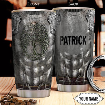 Irish Armor Personalized Stainless Steel Tumbler 20Oz - Thegiftio UK