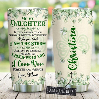 Irish To My Daughter Personalized Stainless Steel Tumbler 20Oz - Thegiftio