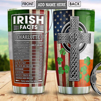 Irish Fact Personalized Stainless Steel Tumbler 20Oz - Thegiftio