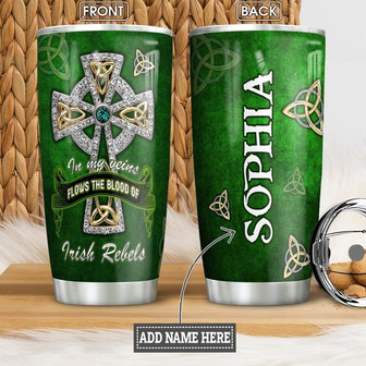 Irish Faith Personalized Stainless Steel Tumbler 20Oz - Thegiftio UK