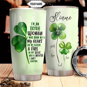 Irish Girl Personalized Stainless Steel Tumbler 20Oz - Thegiftio UK