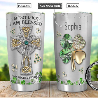 Irish Jewelry Style Personalized Stainless Steel Tumbler 20Oz - Thegiftio