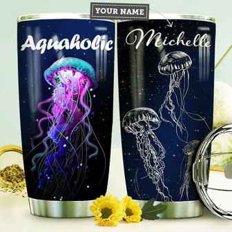 Jellyfish Personalized Stainless Steel Tumbler 20Oz - Thegiftio UK