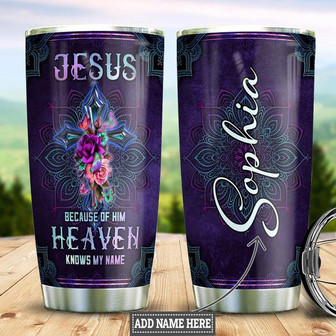 Jesus Faith Personalized Stainless Steel Tumbler 20Oz - Thegiftio UK