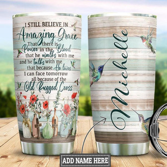 Jesus Hummingbird Personalized Stainless Steel Tumbler 20Oz - Thegiftio UK
