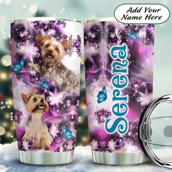 Jewelry Style Yorkshire Terrier Lover Personalized Stainless Steel Tumbler 20Oz - Thegiftio UK