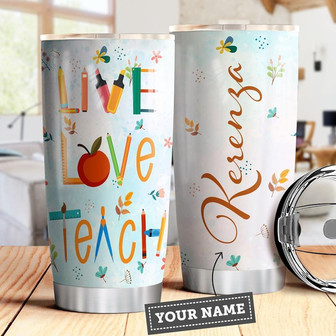 Kindergarten Teacher Personalized Stainless Steel Tumbler 20Oz - Thegiftio UK