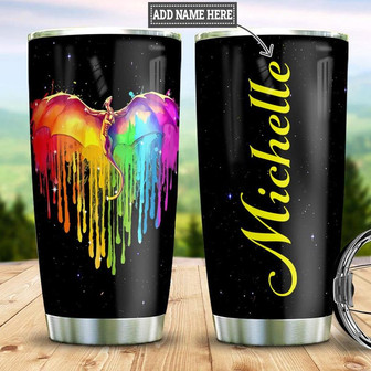 Lgbt Dragon Personalized Stainless Steel Tumbler 20Oz - Thegiftio UK