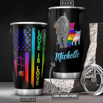 Lgbt Personalized Stainless Steel Tumbler 20Oz - Thegiftio UK