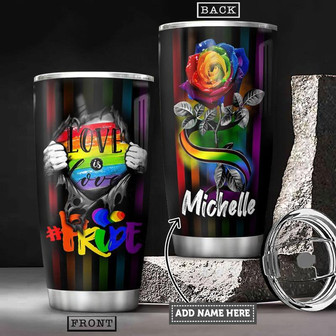 Lgbt Personalized Stainless Steel Tumbler 20Oz - Thegiftio UK