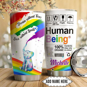 Lgbt Personalized Stainless Steel Tumbler 20Oz - Thegiftio UK