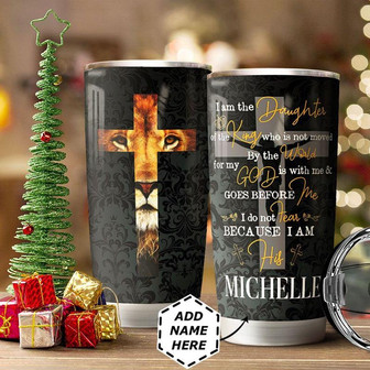Lion Faith Personalized Stainless Steel Tumbler 20Oz - Thegiftio UK