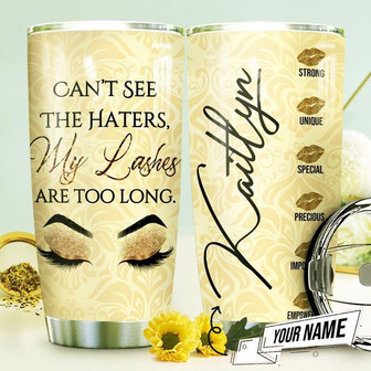 Makeup Eyelashes Personalized Stainless Steel Tumbler 20Oz - Thegiftio UK