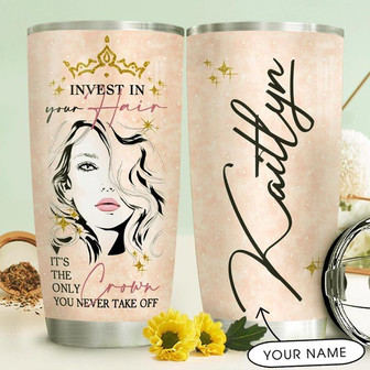 Makeup Hairstyle Personalized Stainless Steel Tumbler 20Oz - Thegiftio UK