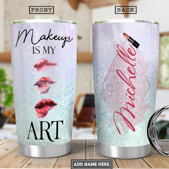 Makeup Personalized Stainless Steel Tumbler 20Oz - Thegiftio UK