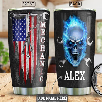 Mechanic Personalized Stainless Steel Tumbler 20Oz - Thegiftio UK