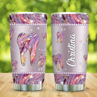 Metal Style Jewelry Dentist Personalized Stainless Steel Tumbler 20Oz - Thegiftio UK