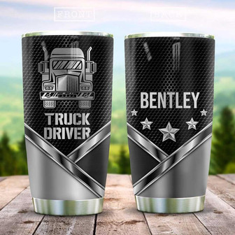 Metal Style Truck Personalized Stainless Steel Tumbler 20Oz - Thegiftio UK