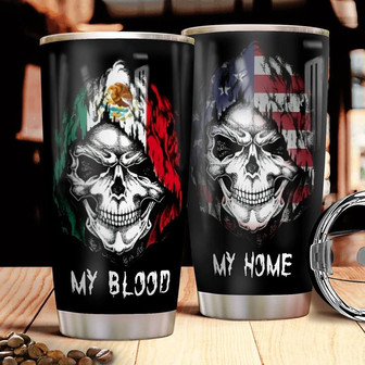 Mexican Skull Stainless Steel Tumbler 20Oz - Thegiftio