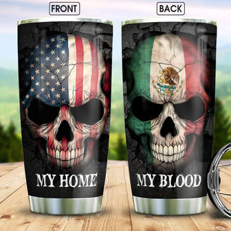 Mexico Skull Stainless Steel Tumbler 20Oz - Thegiftio UK