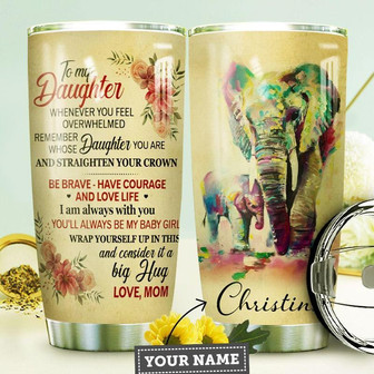 Mom Daughter Personalized Stainless Steel Tumbler 20Oz - Thegiftio UK
