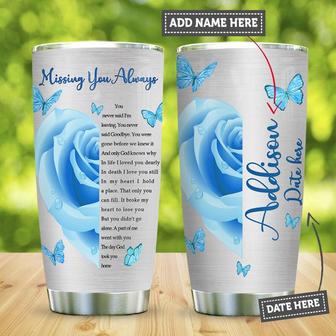 My Mom Missing You Always Personalized Stainless Steel Tumbler 20Oz - Thegiftio UK