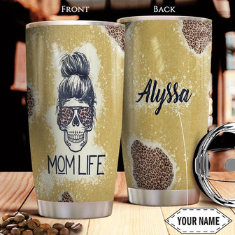 Mom Skull Personalized Stainless Steel Tumbler 20Oz - Thegiftio UK