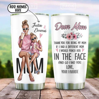 Mother And Daughter Personalized Stainless Steel Tumbler 20Oz - Thegiftio UK