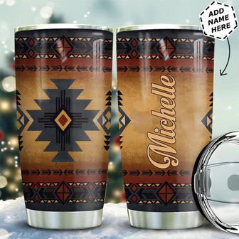 Native American Personalized Stainless Steel Tumbler 20Oz - Thegiftio UK