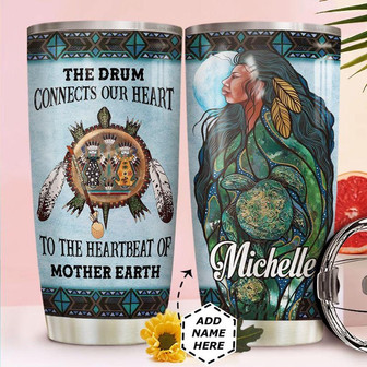 Native American Personalized Stainless Steel Tumbler 20Oz - Thegiftio UK