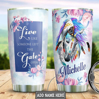 Native American Personalized Stainless Steel Tumbler 20Oz - Thegiftio UK