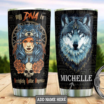 Native American Personalized Stainless Steel Tumbler 20Oz - Thegiftio UK