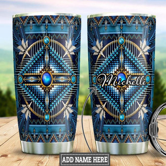 Native American Personalized Stainless Steel Tumbler 20Oz - Thegiftio UK