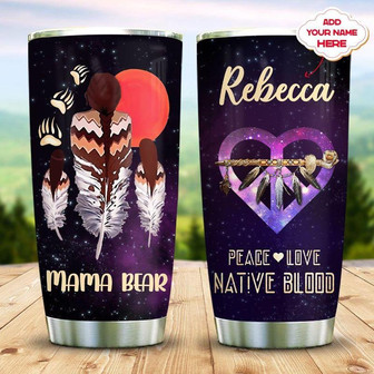Native Dreamcatcher Personalized Stainless Steel Tumbler 20Oz - Thegiftio UK