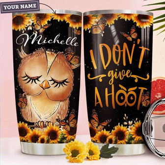 Owl Personalized Stainless Steel Tumbler 20Oz - Thegiftio UK