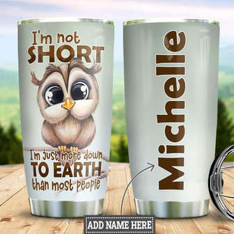 Owl Personalized Stainless Steel Tumbler 20Oz - Thegiftio UK