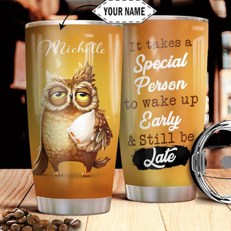 Owl Special Personalized Stainless Steel Tumbler 20Oz - Thegiftio UK