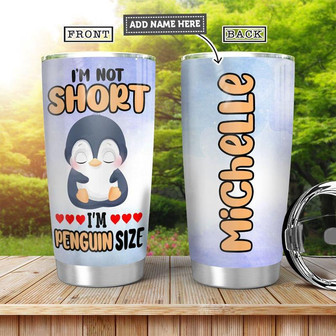 Penguin Personalized Stainless Steel Tumbler 20Oz - Thegiftio UK