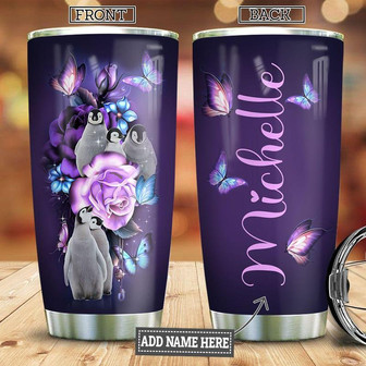 Penguin Personalized Stainless Steel Tumbler 20Oz - Thegiftio UK