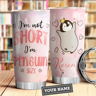 Penguin Personalized Stainless Steel Tumbler 20Oz - Thegiftio UK
