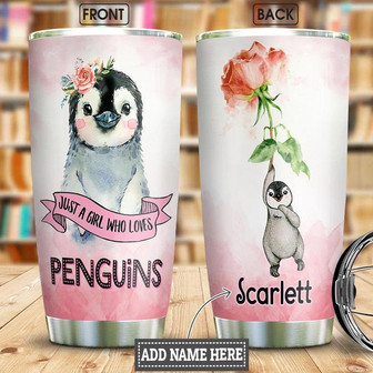 Penguin Personalized Stainless Steel Tumbler 20Oz - Thegiftio UK
